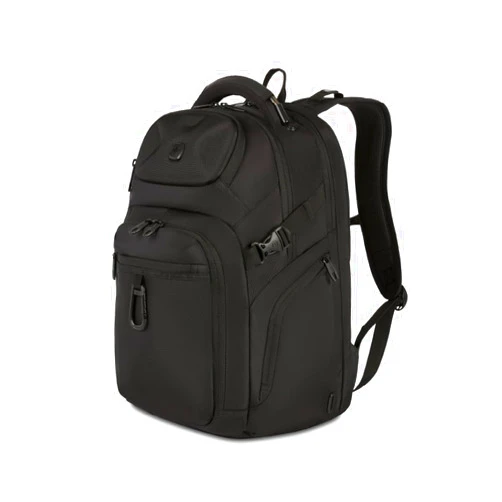 SwissGear Endure Laptop Backpack, Black, 18.5”x12.5”x8.25”