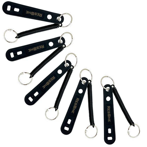 ResOne Nylon Medical Oxygen Cylinder Wrench with Bungee Cord 5-Pack - Hardened Nylon Plastic, Fits Oxygen CGA-870 Post Valves - Oxygen Tank Key Wrench, Oxygen Wrench - Medical Oxygen Cylinders