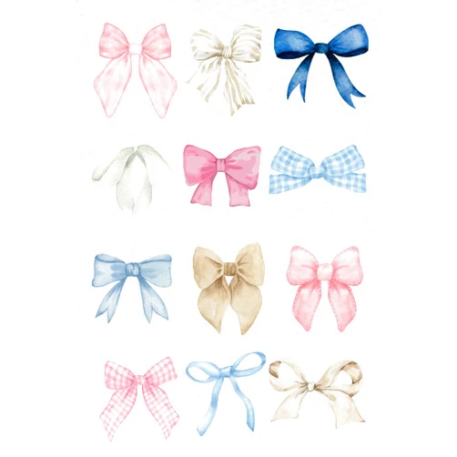 Pretty Please CUTE PINK, BLUE, AND WHITE BOW COQUETTE:: 6
