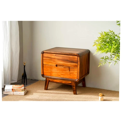 Slabstudiohongkong Walnut Bedside Table, Walnut nightstand, Mid Century nightstand, Vintage nightstand, Scandinavian-Style Nightstand