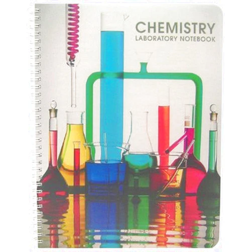 BookFactory Chemistry Lab Notebook (Scientific Ruled Format) No Duplicate Pages- 8.5
