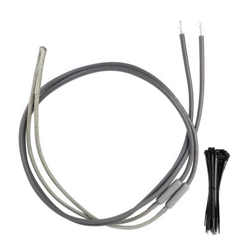 FixlyFido SH201 Drain and Door Heater for Samsung and Most Supco Refrigerators - Defrost Heater 7/16 Diameter 115V 15W 25 Inch Long Heater Wire - Refrigerator Drain Heater Tip with 50 Pcs Zip Ties