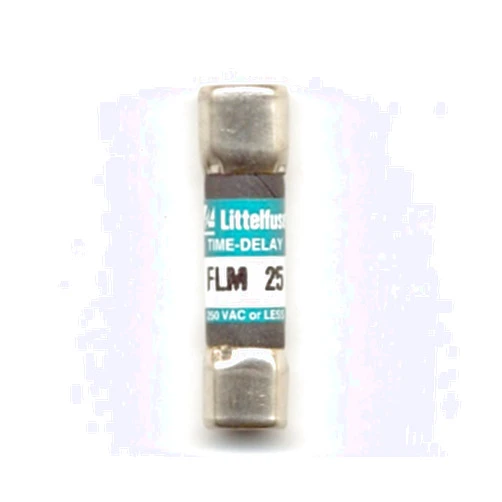 LITTELFUSE FLM-25 250VAC, 25AMP, Midget Fuse, TIME DELAY