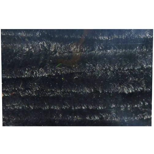 Hareline Dubbin Hareline Chenille Medium & Carded Black