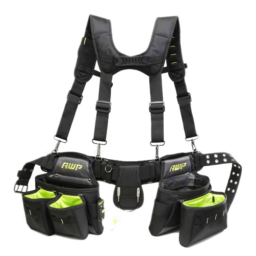 AWP Tool Belt Tool Rig, Durable Premium Utility Belt Organizer for Men & Women, Utility Work, Electrician, Mechanic