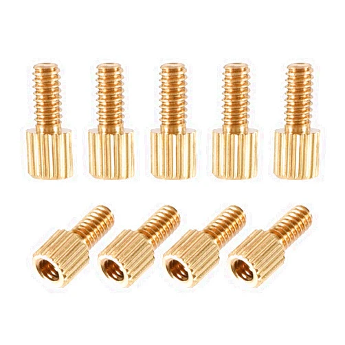 uxcell M2x3mm+4mm Male-Female Brass Cylinder Knurled PCB Motherboard Spacer Standoff for FPV Drone Quadcopter, Computer & Circuit Board 110pcs