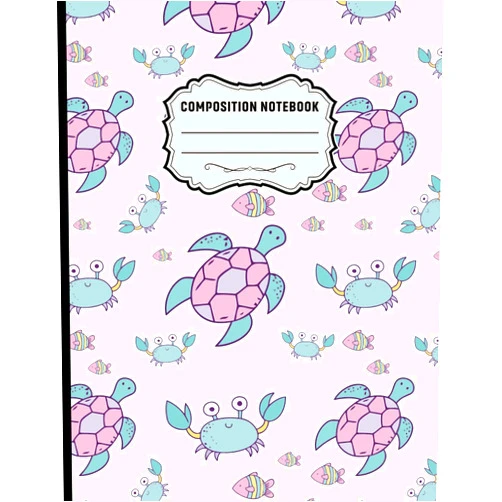 FCNBS Press Publication Composition Notebook: Mermaid Wide Ruled Lined Paper Notebook Journal | Workbook for Girls Kids Teens Students for Back to School