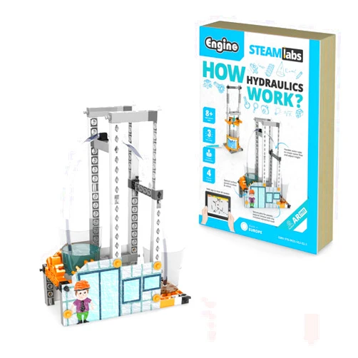 Engino STEAM Labs How Hydraulics Work Construction Toy for Ages 8+
