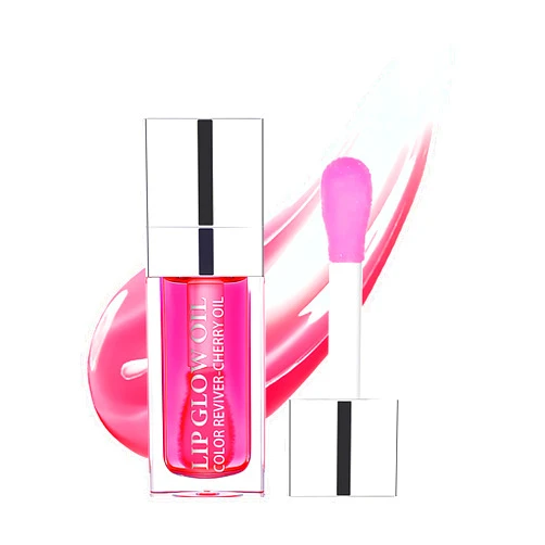 TrendyNow Hydrating Lip Glow Oil, Moisturizing Lip Gloss, Plumping Lip Oil, Non-Sticky Long Lasting Lip Oil Gloss, Transparent Lip Oil Tinted, Reduce lip lines (Raspberry(#007))