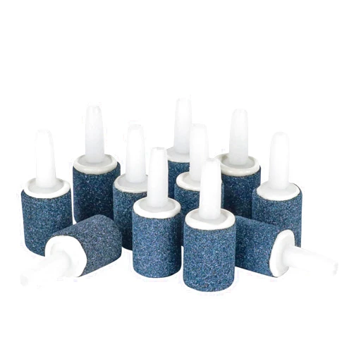 Pawfly Aquarium 0.6 Inch Air Stone Cylinder Bubble Diffuser Release Tool for Nano Air Pumps Small Buckets and Fish Tanks, 12 Pack