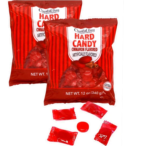 GIFT TROVE Coastal Bay Hard Candy (12 0z -Pack of 2, Cinnamon Flavored)