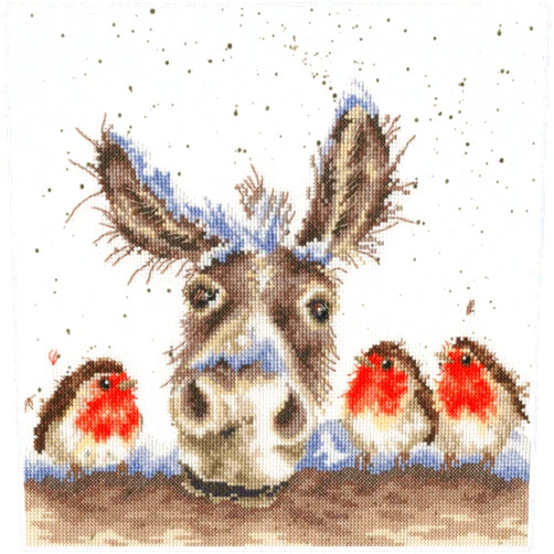 Bothy Threads The Home of Happy Stitching Christmas Donkey Counted Cross Stitch Kit 26x26cm XHD39 Multicoloured