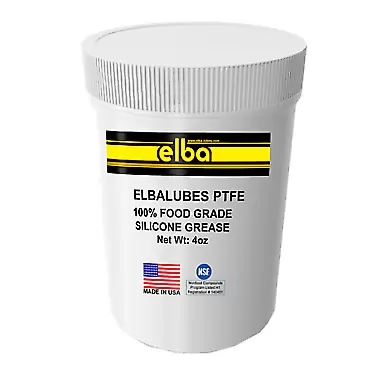 Elba Food Grade Silicone Grease | Paste | Pure Silicone Base Grease | PTFE Base Grease | Cross Reference Kluber PARALIQ GTE 703. (75 Grams JAR )