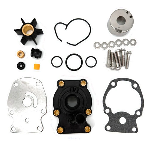 KUNOANZ 393630 Water Pump Repair Kit with Housing Replacement for Johnson Evinrude OMC (1980-UP) 20 25 30 35 HP Outboard Motor Replace 393509, 391636, 0393630, Sierra 18-3382