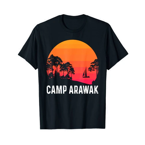 Summer Camp Lover Gift Co. Camp Arawak Retro Summer Camp T-Shirt