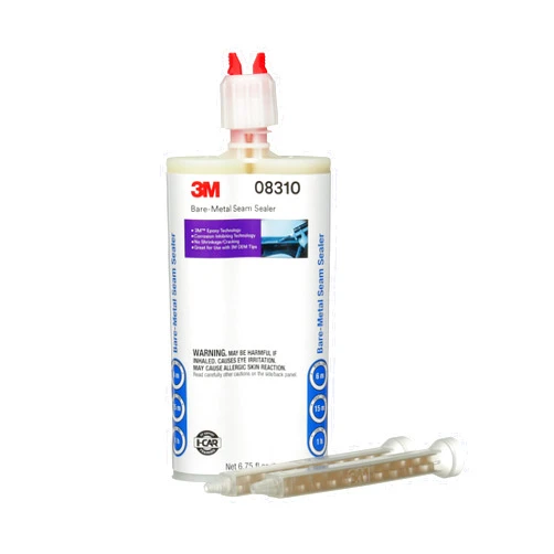 3M Bare - Metal Seam Sealer, 08310, Beige Color, Two-Part, Non-Sagging, Self-Mixing Epoxy, 200 ml/6.75 fl oz Cartridge