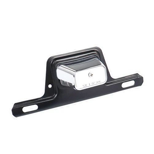 GZZTORES LED License Plate Light with License Plate Holder Bracket Mount Steel Metal Trailer License Plate Bracket ABS Housing PC Lens for Boat Trailer Truck 12V DC Tag Light with Bracket (Chrome)