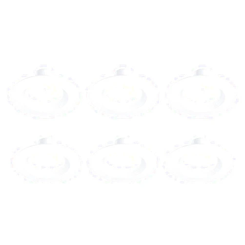 Signify (case of 6) Philips Lightolier LED Retrofit Downlight, 6 inch Round, 900 Lumen, 10 watts, 3000K Color Temp, 120V, White