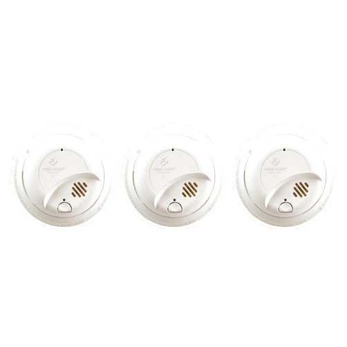 First Alert 9120B Smoke Detector, Hardwired Alarm with Battery Backup, 3-Pack