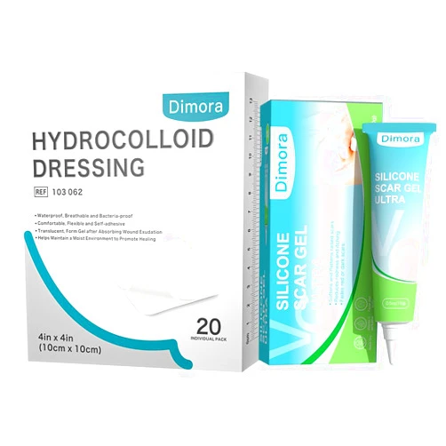 Dimora 20 Pack Hydrocolloid Wound Dressing & Silicone Scar Gel