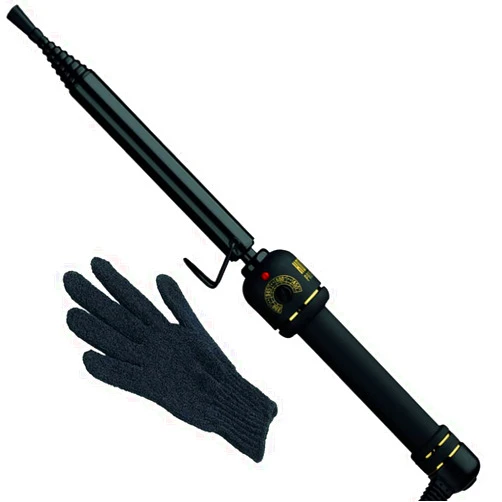Hot Tools Black Gold Spiral Curling Wand | Creates Defined Waves and Curls (3/4 in)