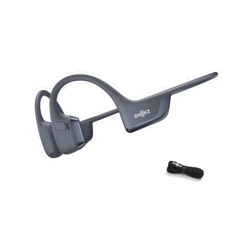 SHOKZ New OpenRun Pro 2 - Open-Ear, Bone Conduction Sport Headphones - with Headband - Sweat Resistant, Workout Headphones - Secure, Wireless, Comfortable Fit-Deep Bass and Smart Mic App