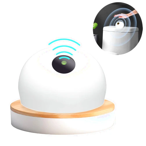 GreatYYT Touchless Toilet Flusher,Infrared Sensor Automatic Toilet Flusher With Two Flush Modes Design, USB Rechargeable for Home and Public Use(White)