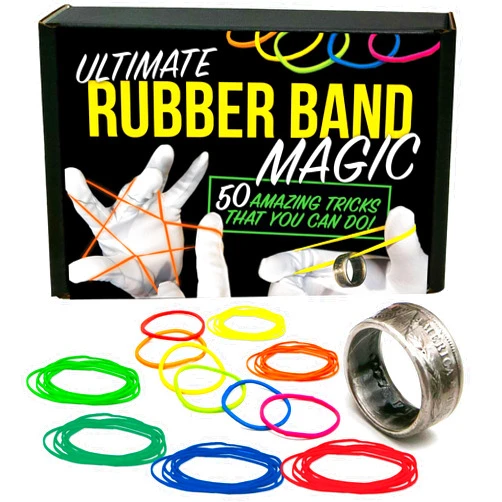 Magic Makers 50 Magic Tricks with Rubber Bands & Magic Ring