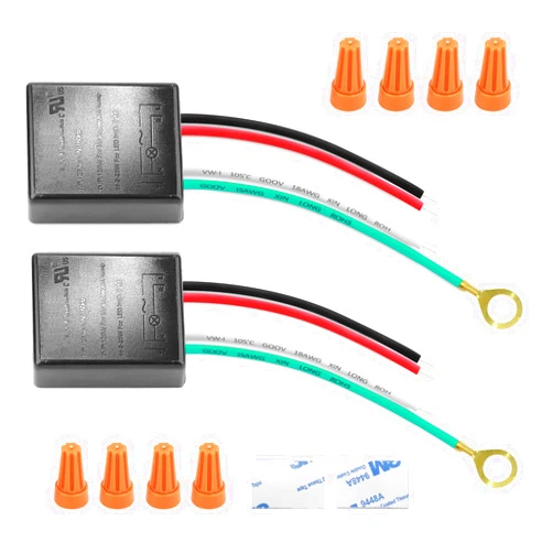 TICOZE 2 Pack Touch Lamp Control Module, Lamp Touch Dimmer Switch 3 Way Works for Metal Base or Pole, Touch Lamp Sensor Replacement Touch Dimmer Switch Repair kit with Wire Caps Fit for Dimmable LED Bulbs