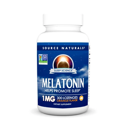 Source Naturals Melatonin 1 mg - 300 Orange Flavored Lozenges
