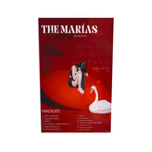 FFGLSD IRE The Marias Cinema 9 Canvas Poster Wall Decorative Art Painting Living Room Bedroom Decoration Gift Unframe-style12x18inch(30x45cm)