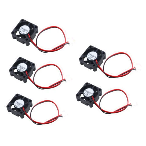 Antrader 3010 12V DC Brushless Cooling Fan 30x30x10mm for DIY 3D Printer Extruder Hotend V6 V5 CPU Humidifier Pack of 5