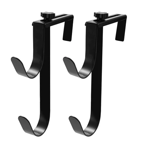 Zhitaoxun Adjustable Aluminum Pool Pole Hanger,Pool Fence Hooks for Pool Poles, 2pcs Swimming Pool Pole Hook,Heavy Duty Fence Hooks for Pool Hose Pool Skimmer Accessories