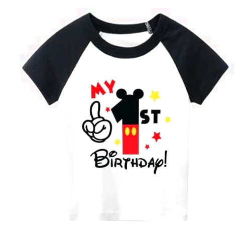 Luke and Lulu Luke & Lulu First Birthday Outfits for Baby Boys Shirts - Mouse Theme, One, 1st Birthday