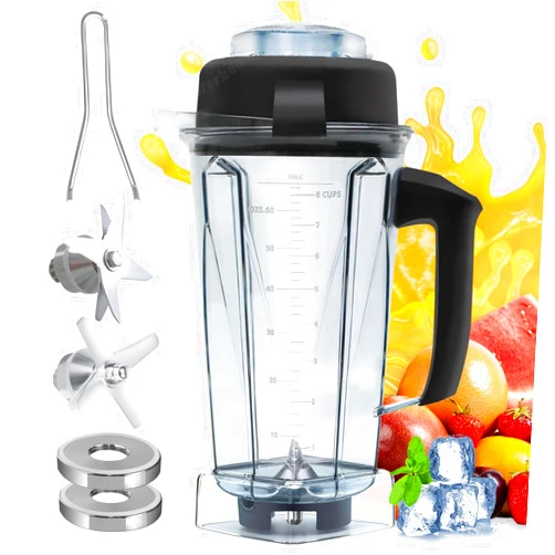 PILLME 64oz Container for Vitamix Blender Pitcher,Replace Classic C-Series 5200 6300 5000 5500 4200 4500 750 Blender Cup,Classic Explorian Commercial Professional Series 64OZ vitamix Blender