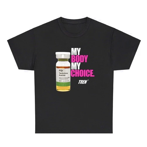 Varsity Mart My Body My Choice T Shirt Funny Gym Parody Tren Pump Cover Meme Humor Tee