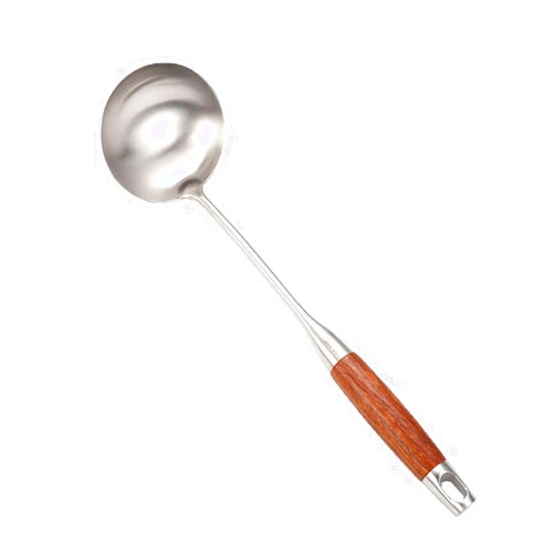 SLWHYZL Soup Ladle, 14.2 Inches Large Ladle with Long Handle Stainless Steel Soup Ladle Spoon Soup Ladles for Serving Wok Cooking and Stockpot(Soup Ladle)