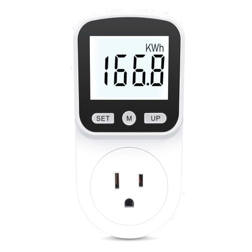 MECHEER Upgraded Watt Meter Power Meter Plug Home Energy Monitor Electricity Usage Monitor, Electrical Usage Monitor, Energy Voltage Amps Meter Tester with Backlight, Overload Protection, 8 Display Modes