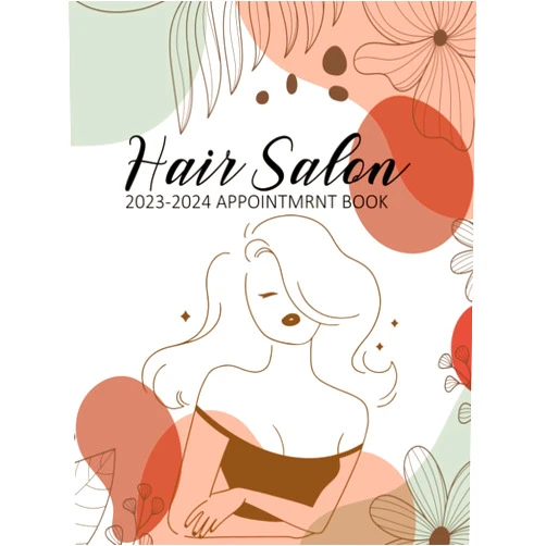 Myrtle Pierce Hair Salon Appointment Book 2023-2024: Hair Stylist or Other Business Two Years Planner with Dated ,Beautician Scheduling , 8 Columns Business 52 ... Daily and Hourly Schedule 15 Minute Interval