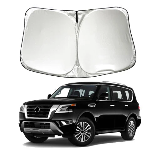 Szyuchen Car Windshield Sun Shade Sunshade Compatible with Nissan Armada 2024 2023 2022 2021 2020-2017 Accessories, Car Front Window Sun Shield