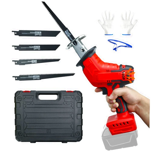 LouSdZoke Cordless Reciprocating Saw for Milwaukee M18-18V Battery, Brushless Sawzall Tool-Free Blade Change with 4 Saw Blade,0-3000 SPM Variable Speed for Wood/Metal/PVC Cutting