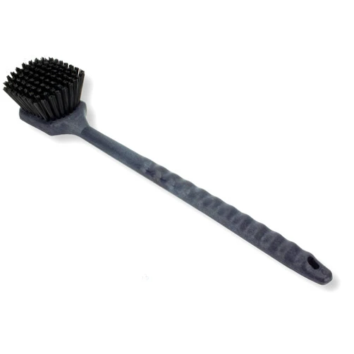 SPARTA 40501EC03 Plastic Large Scrub Brush, Kitchen Brush, Utility Brush With Long Handle For Cleaning, 20 Inches, Black