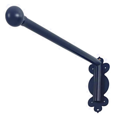 DEIOVR Swing Arm Curtain Rod for Front Door, Side Panels, Window Curtain Display Stand, Drapery Arm (Black, 20IN)