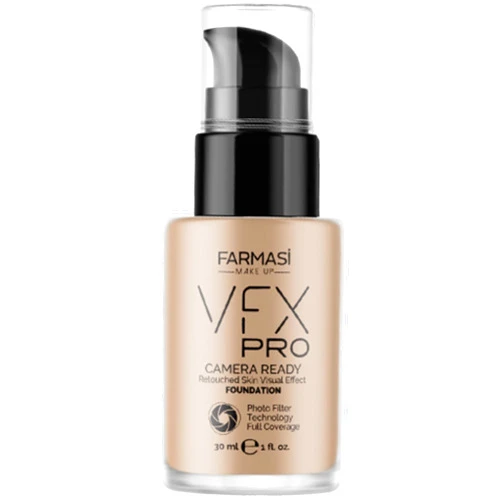 Farmasi VFX PRO Camera Ready Foundation Flawless Finish Professional Coverage Long-Lasting Make up Suitable For All Skin Types Women gift (10 - Natural Beige)