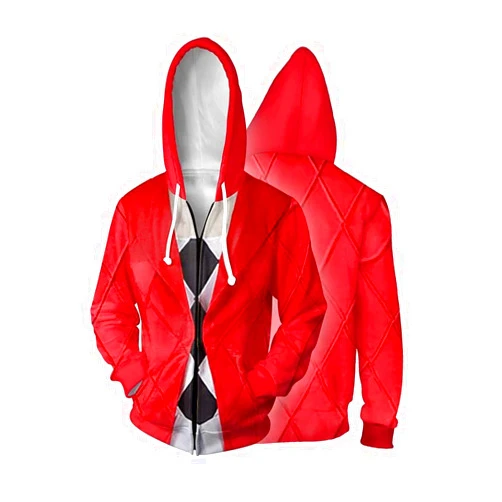 My Sky Dark Knight 3D Clown Halloween Pullover Hoodie Long Sleeve Hooded Sweatshirt for Men Women
