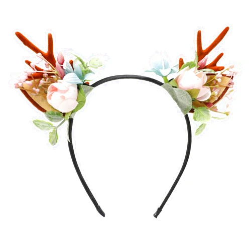 Molans Christmas Reindeer Antlers Women Headband - Deer Xmas Hairband Antlers Hair Hoop with Ears Christmas Thanksgiving