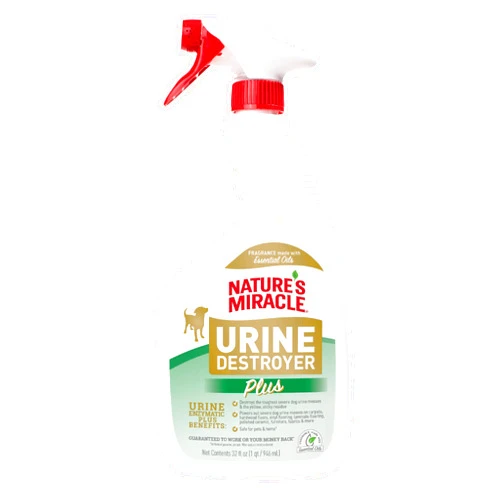 Nature's Miracle Urine Destroyer Plu for Dogs, Enzymatic Formula for Severe Dog Urine Stains, 32 fl oz