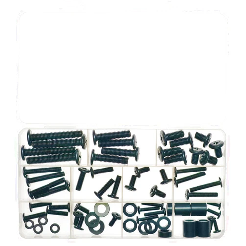 TuLick Universal TV Mounting Screw Kit, M4 M5 M6 M8 Screws Set for Most TV Monitor VESA Mount up to 80 inch, Washers and Spacers
