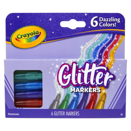 Crayola Glitter Markers 6ct
