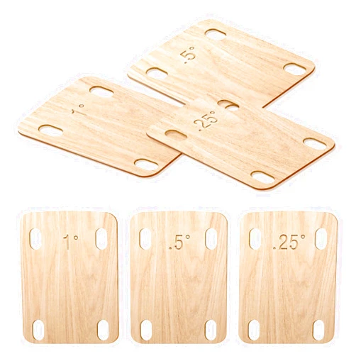 YASUOA Premium Maple Wood Guitar Neck Shim for Effective Alignment & Angle Adjustment, Suitable for All Types of Guitars-3pcs